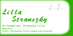 lilla stranszky business card